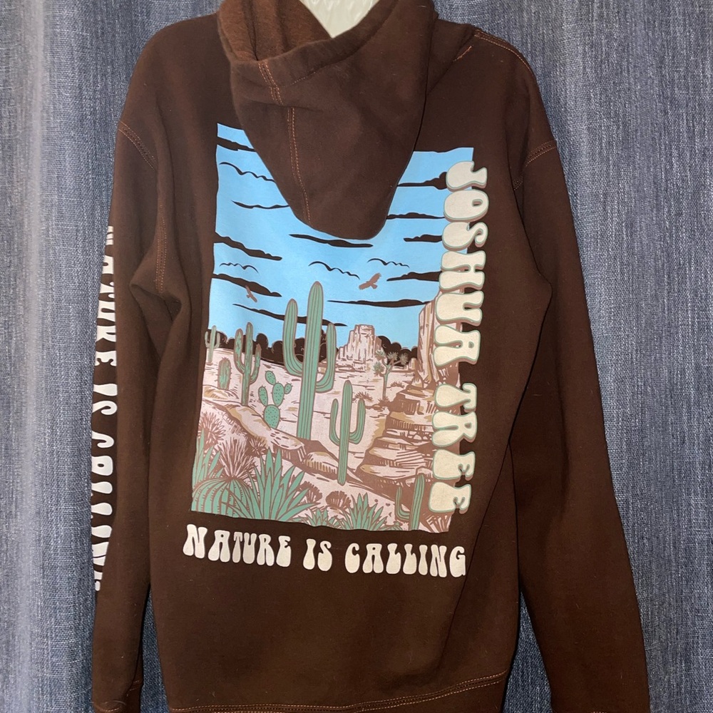 Brown Joshua Tree Hoodie - Picture 1 of 5